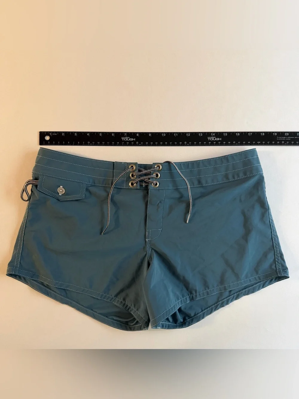 Birdwell Beach Britches 4” Trunks Women 10 USA MADE Cali Surf Beach Swim Shorts